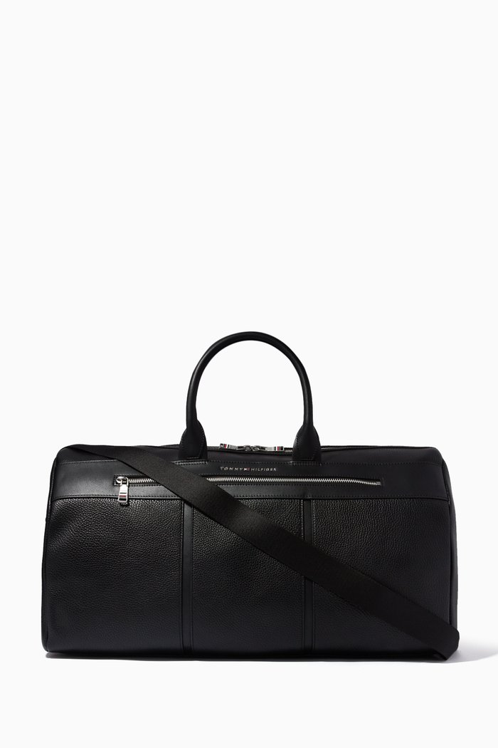 

Downtown Duffel Bag in Faux Leather, Black