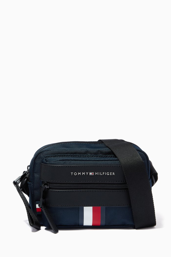 Signature Tape Camera Bag in Canvas, Blue