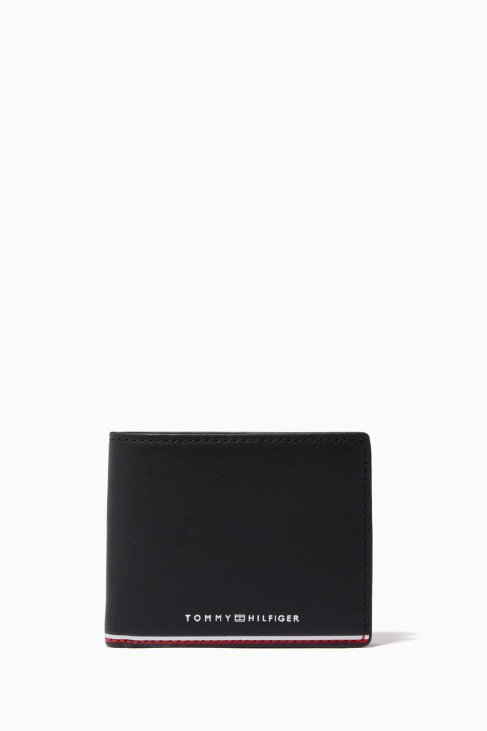 

Commuter Small Wallet in Leather, Black