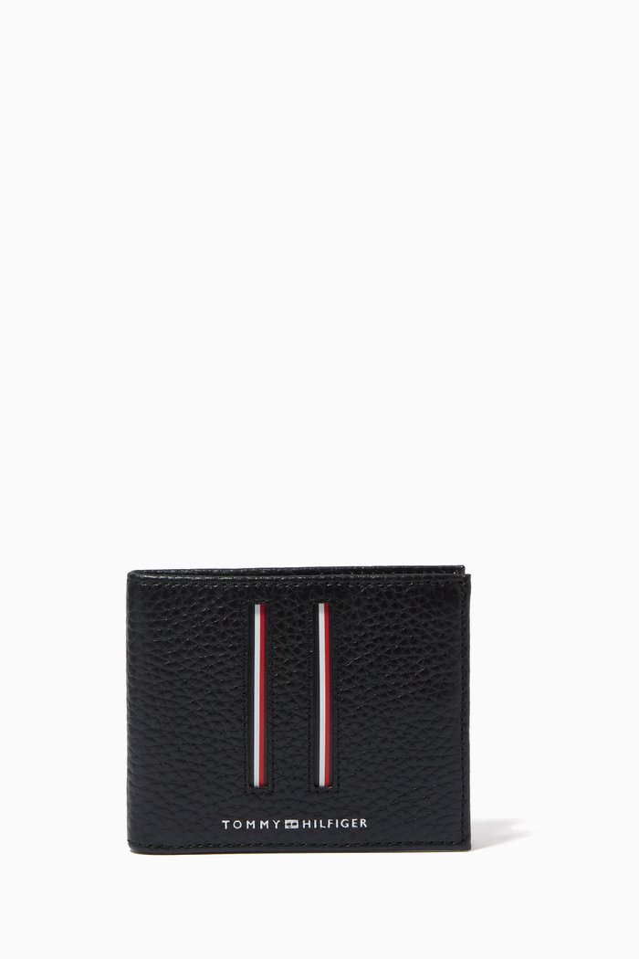 

Downtown Small Wallet in Leather, Black