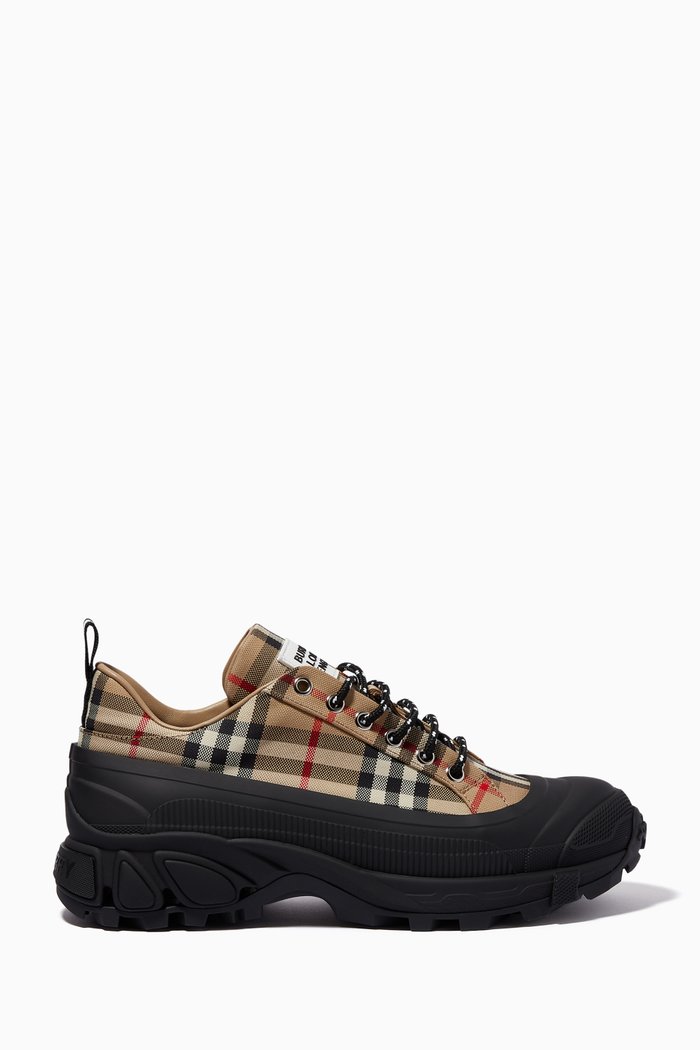 

Arthur Sneakers in Vintage Check Cotton, Neutral