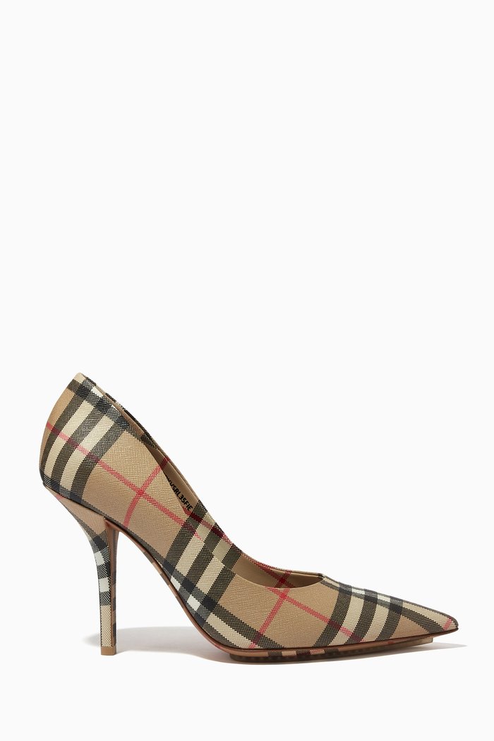

Point-toe Pumps in Vintage Check, Neutral