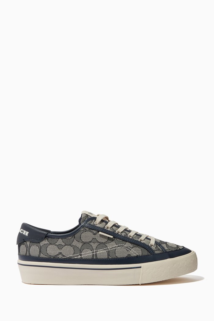 Citysole Platform Sneakers in Signature Jacquard, Blue