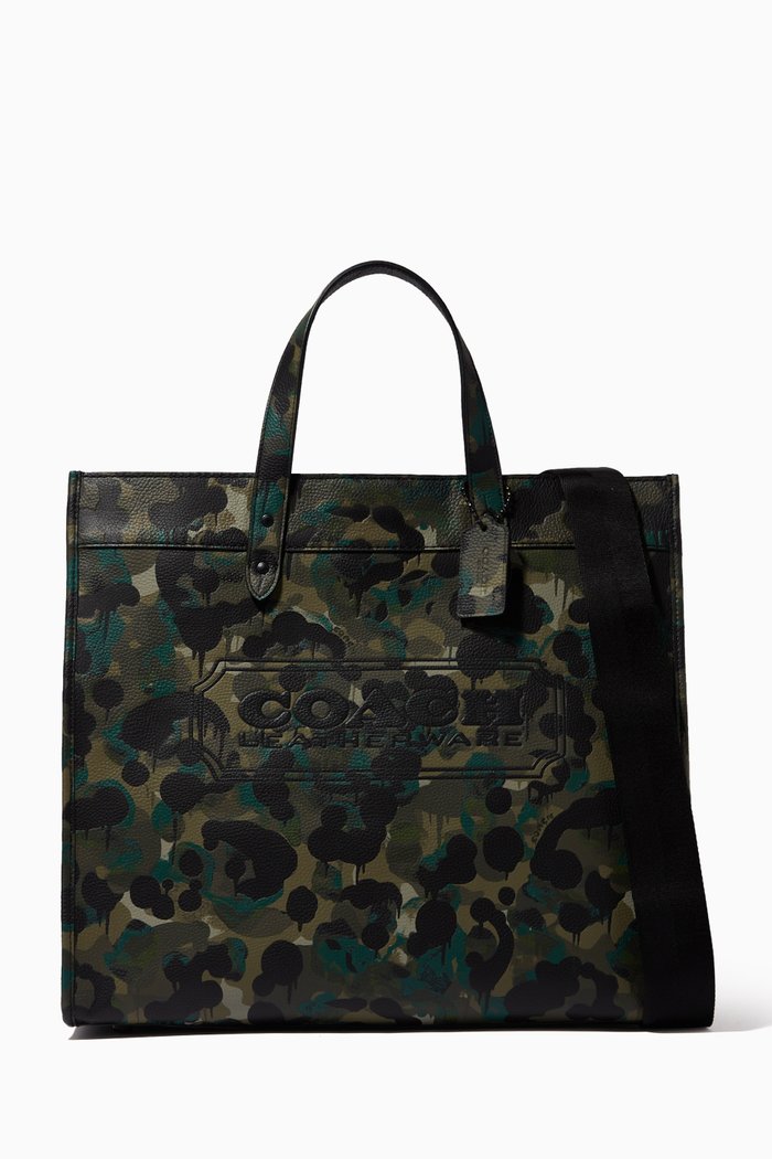 

Field Tote 40 in Camo Print Leather, Multicolour
