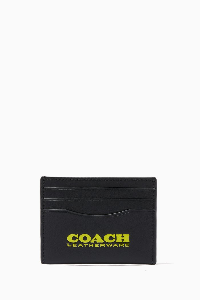 

Card Case in Colour-block Leather, Multicolour