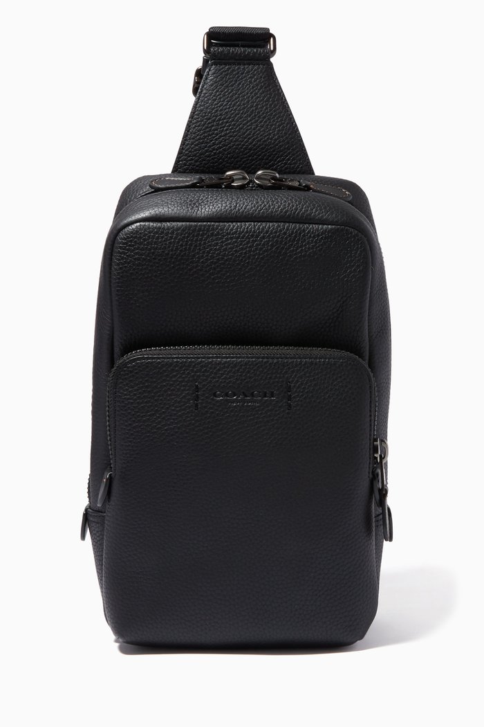 

Gotham Pack in Pebble Leather, Black