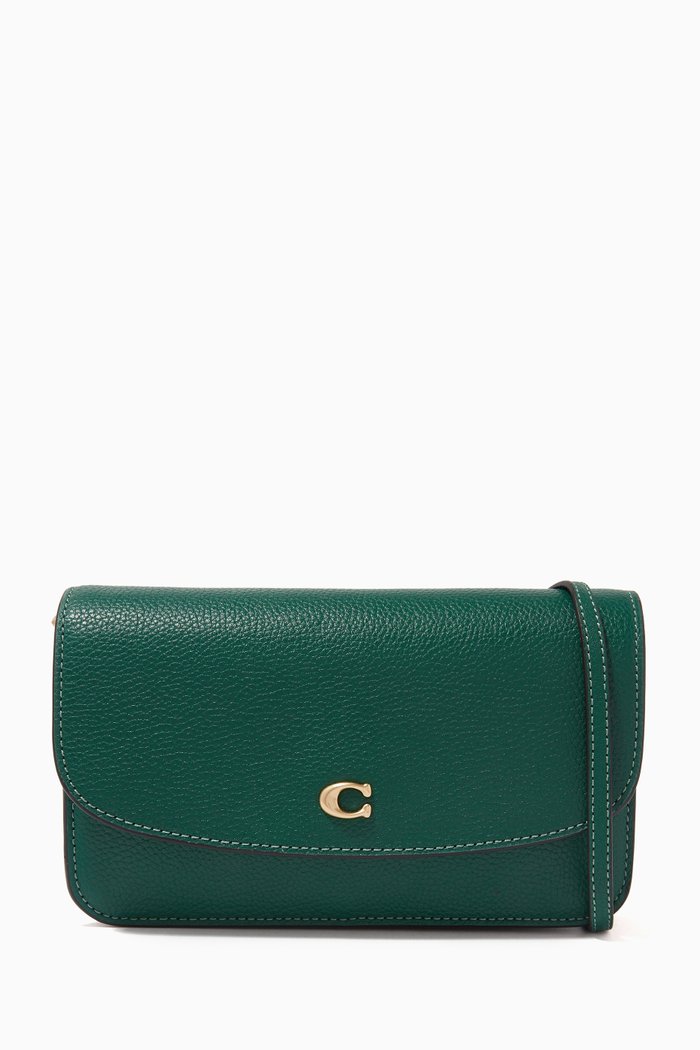 

Hayden Crossbody in Pebble Leather, Brown