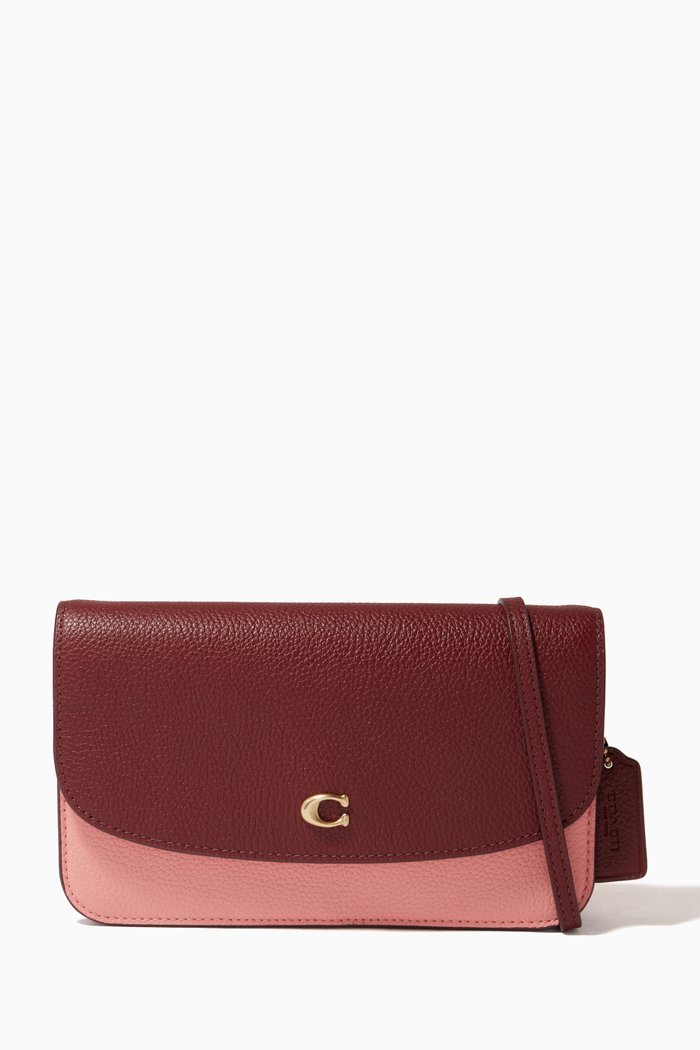 

Hayden Crossbody in Colour-block Pebble Leather, Pink