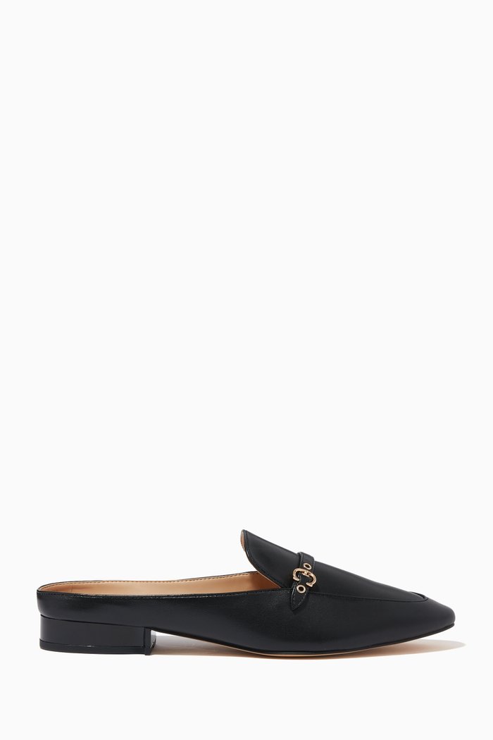 

Irene Mules in Leather, Black