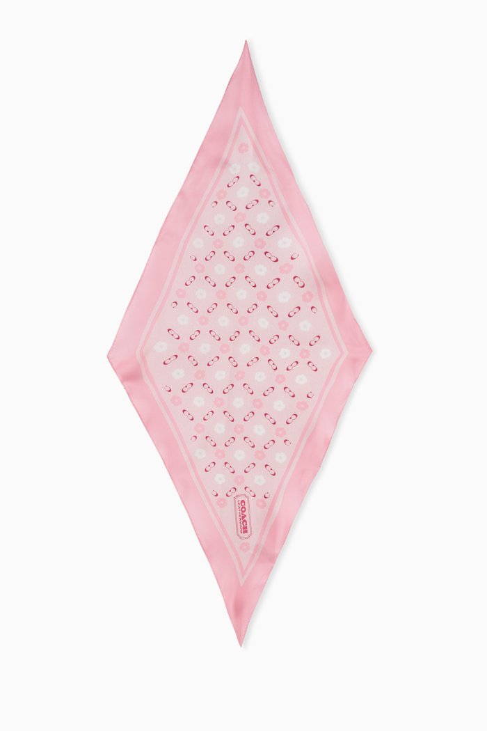 

Diamond Scarf in Silk, Pink