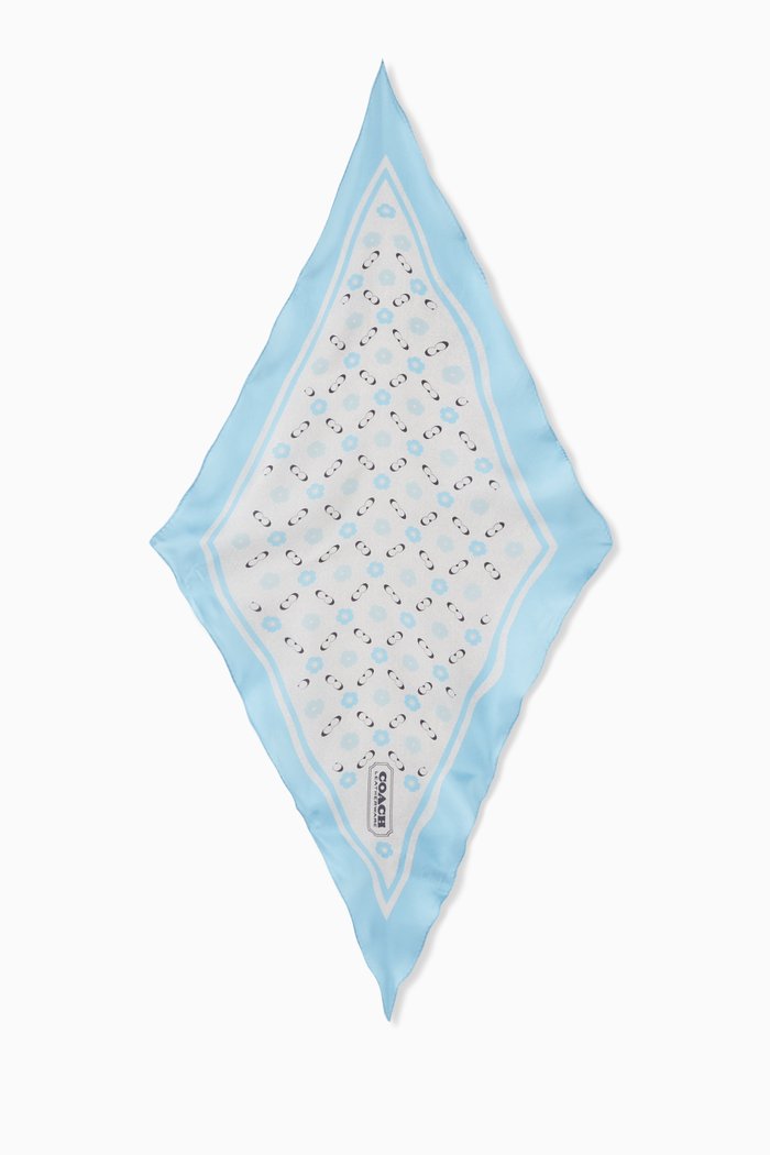 

Diamond Scarf in Silk, Blue