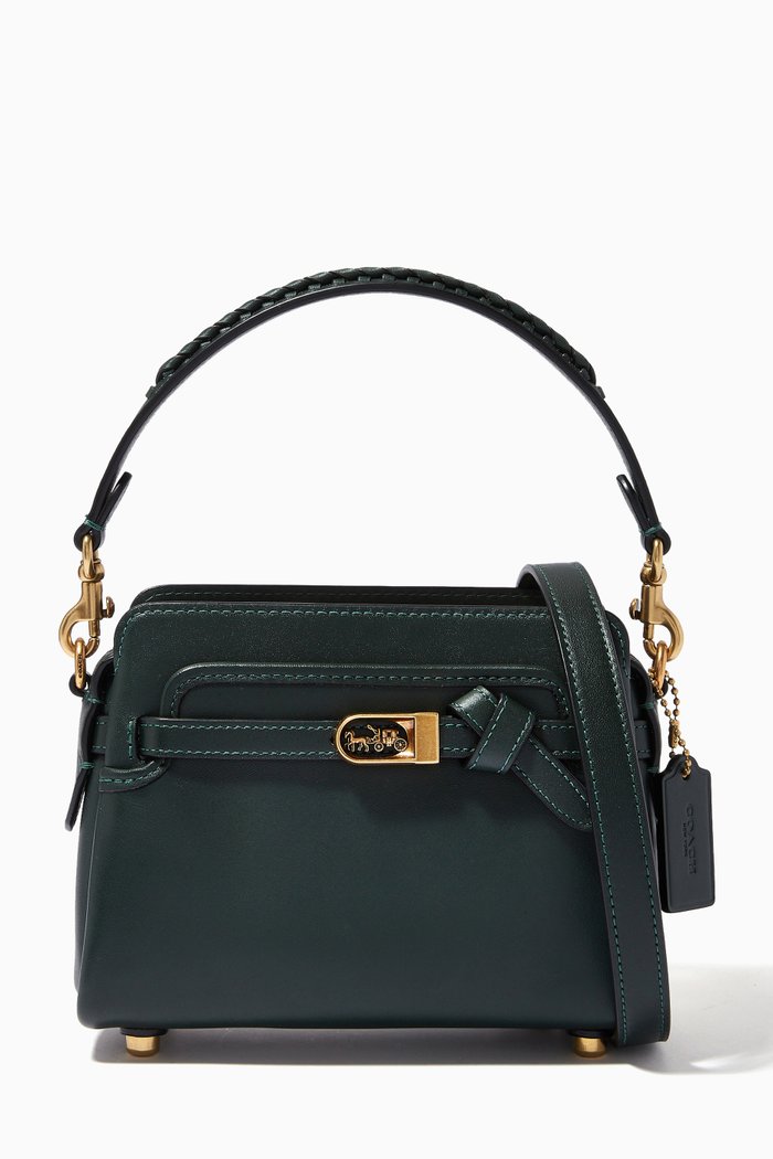 

Tate Carryall Bag in Leather, Green