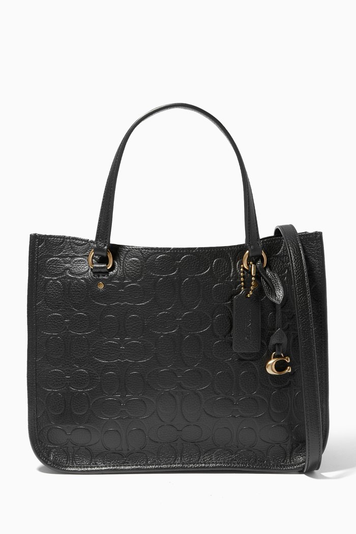 

Tyler Carryall in Signature Embossed leather, Black