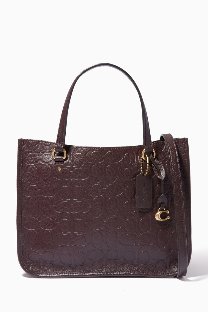 

Tyler Carryall in Signature Embossed leather, Red