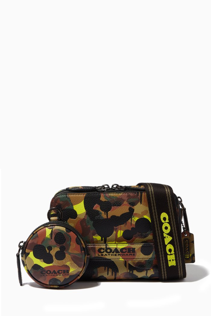 

Charter Crossbody with Hybrid Pouch in Camo Print Leather, Multicolour