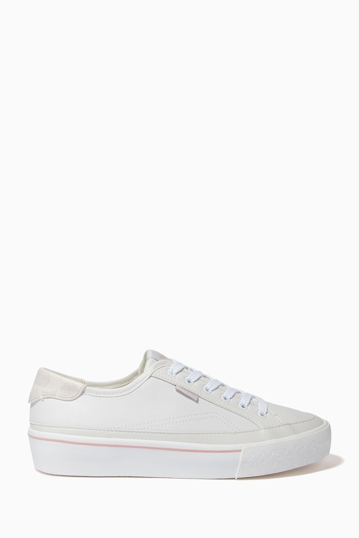 

Citysole Platform Sneakers in Leather, White
