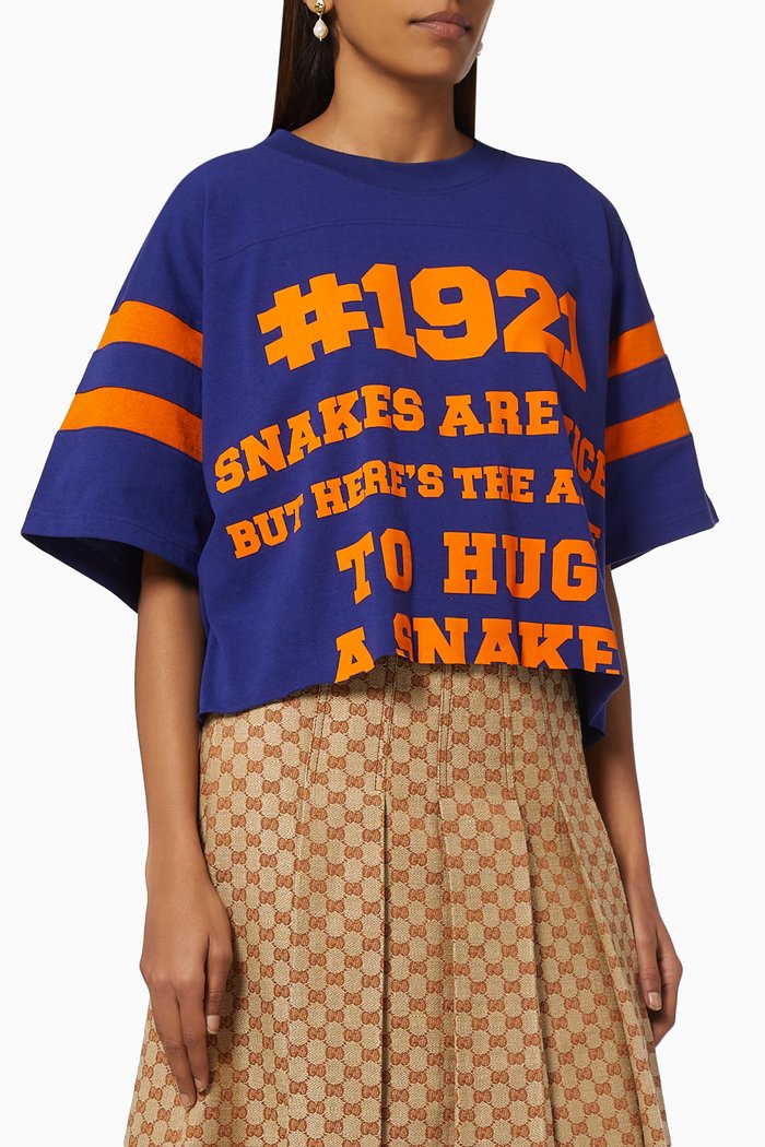 

'1921 Gucci l'aveugle Par Amour' T-shirt, Blue
