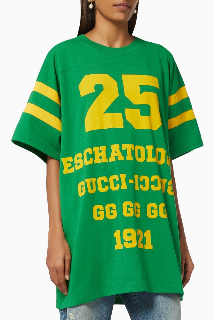 

'Gucci Eschatology' 'Blind for Love' T-shirt, Green