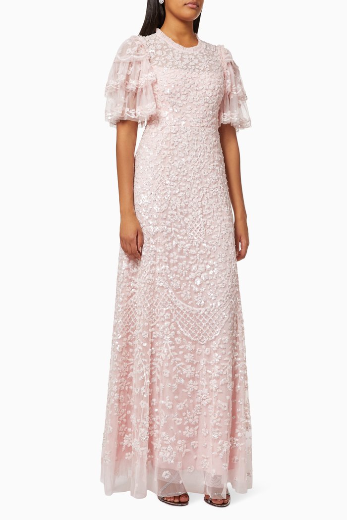 

Seren Gown in Sequinned Tulle, Pink
