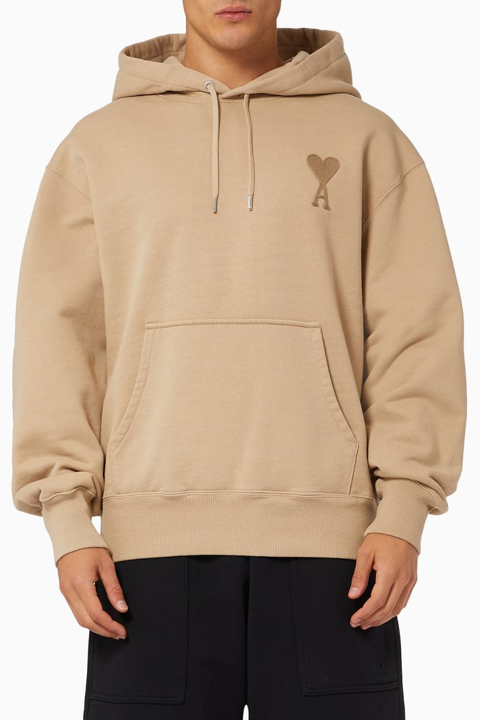 

Ami de Coeur Hoodie in Cotton, Neutral