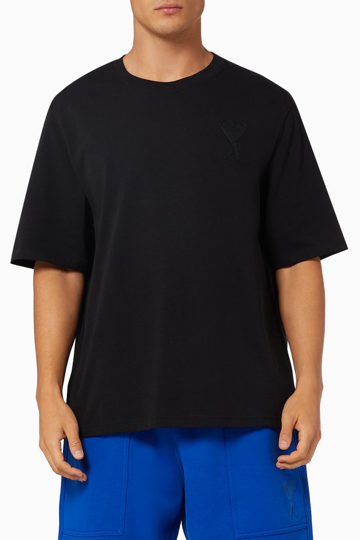 

Ami de Coeur Logo T-shirt in Cotton, Black