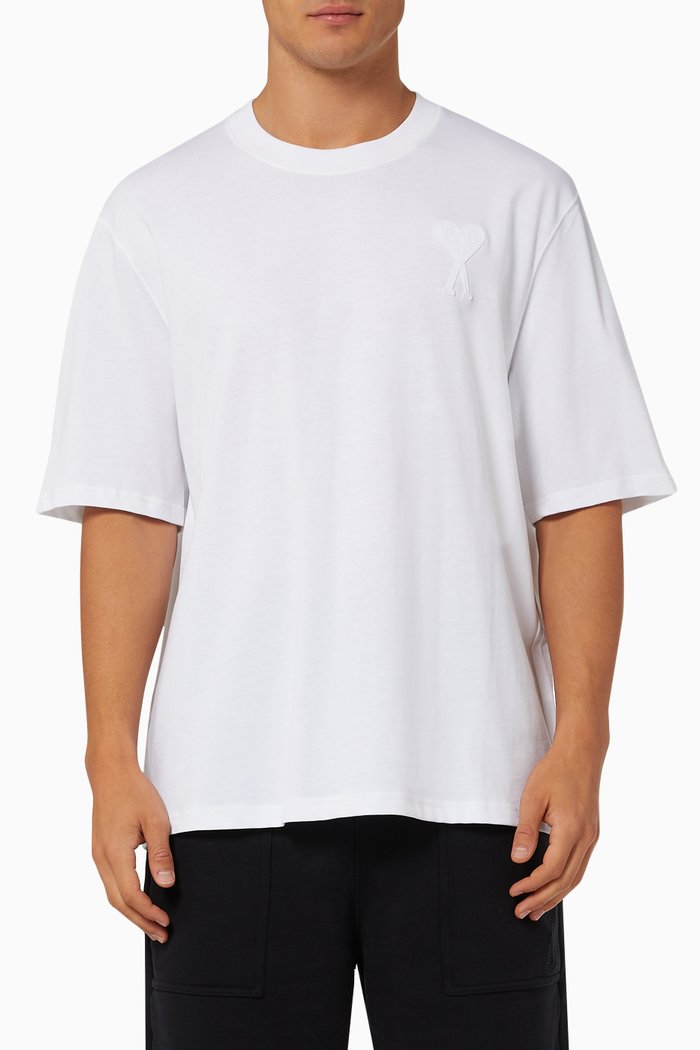 

Ami de Coeur Logo T-shirt in Cotton, White