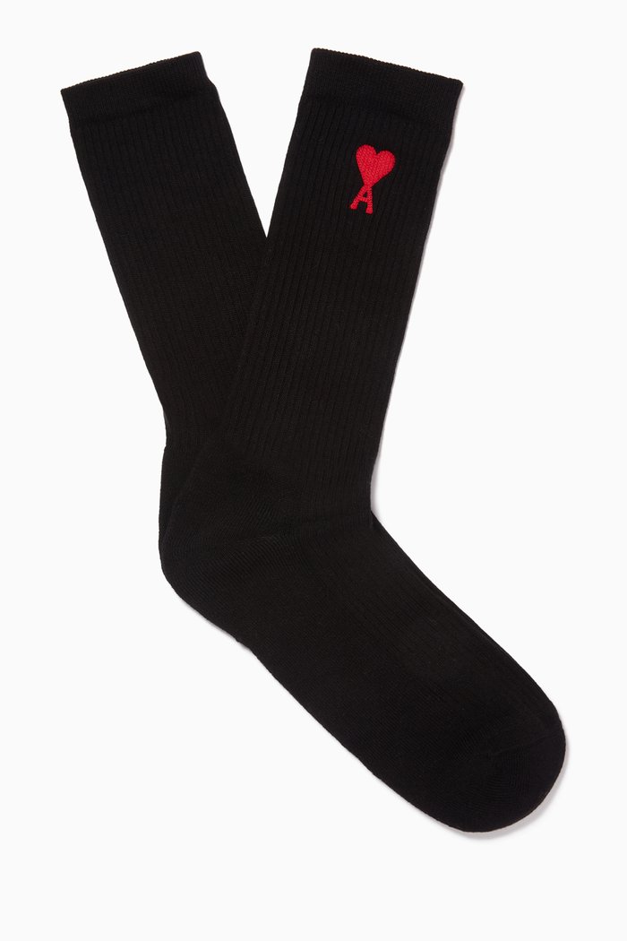 

Ami de Coeur Socks in Organic Cotton, Black