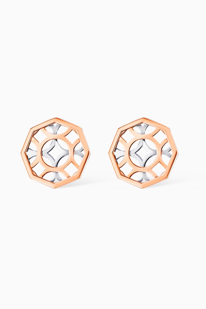 

Al Qasr Al Jali Earrings in 18kt Gold, Rose gold