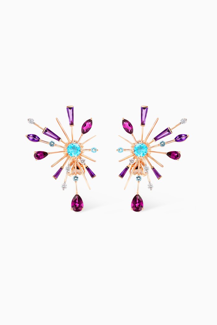 

Fireworks Flare Precious Stud Earrings in 18kt Rose Gold