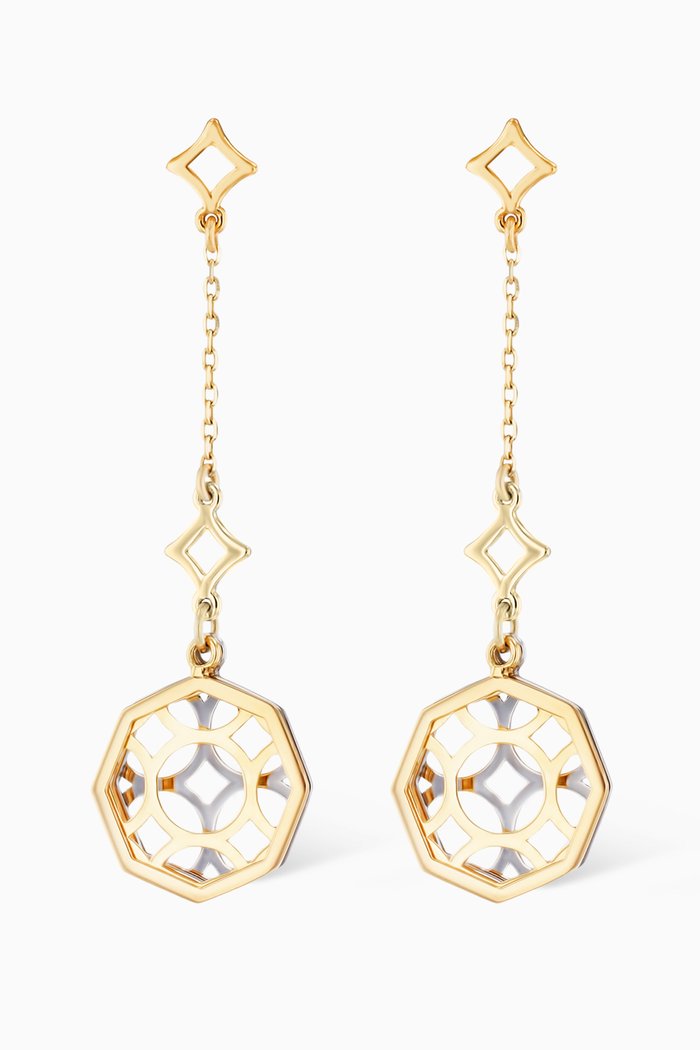 

Al Qasr Al Jali Drop Earrings in 18kt Gold, Yellow