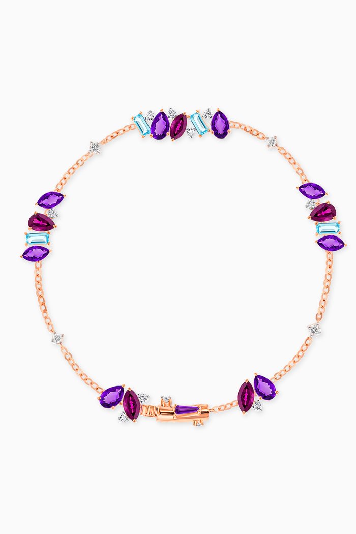 

Fireworks Flare Semi Precious Bracelet in 18kt Rose Gold