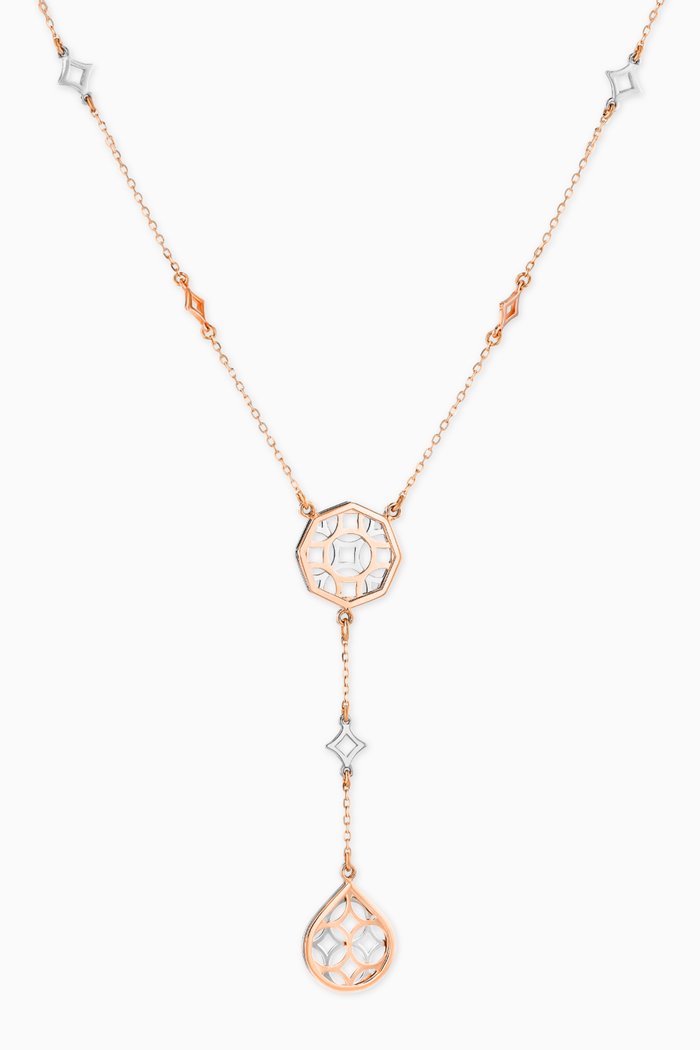 

Al Qasr Necklace in 18kt Rose & White Gold, Rose gold