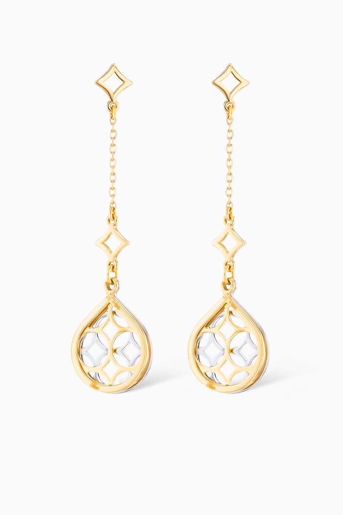 

Al Qasr Drop Earrings in 18kt Gold, Yellow