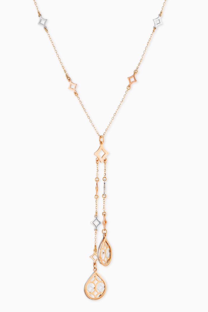

Al Qasr Necklace in 18kt Rose & White Gold, Rose gold