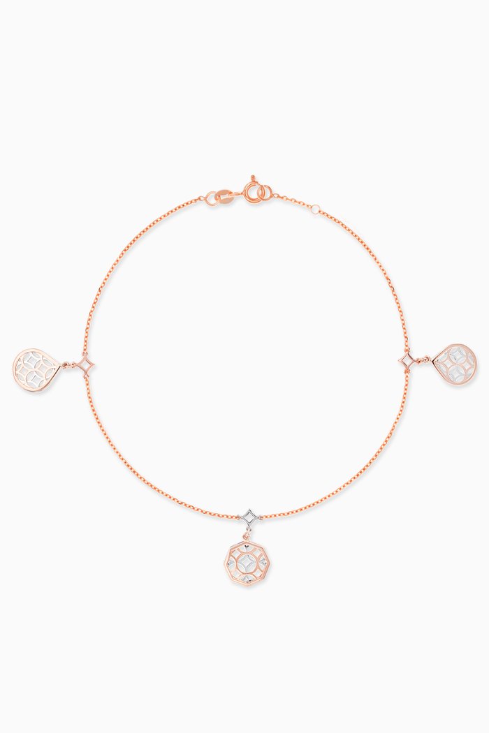 

Al Qasr Bracelet in 18kt Yellow & White Gold, Rose gold