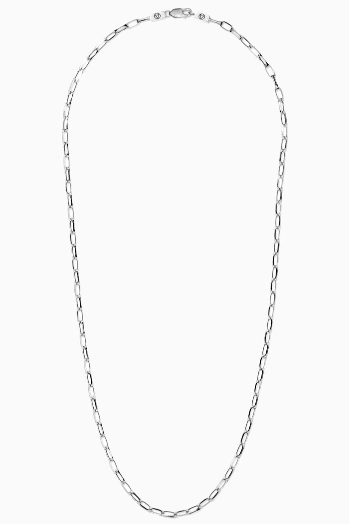 

Cable Chain Link Necklace in Sterling Silver