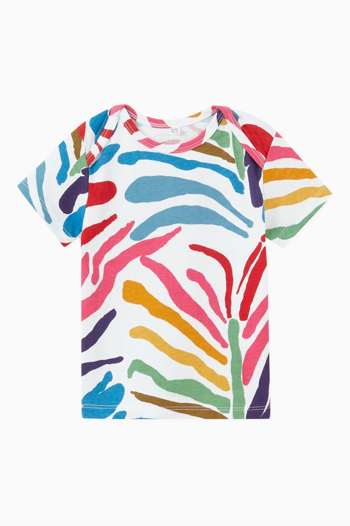 

Zebra Print T-shirt in Jersey, Multicolour