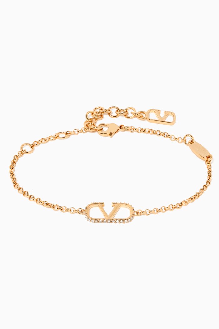 

Valentino Garavani VLOGO Signature Bracelet in Gold Plating