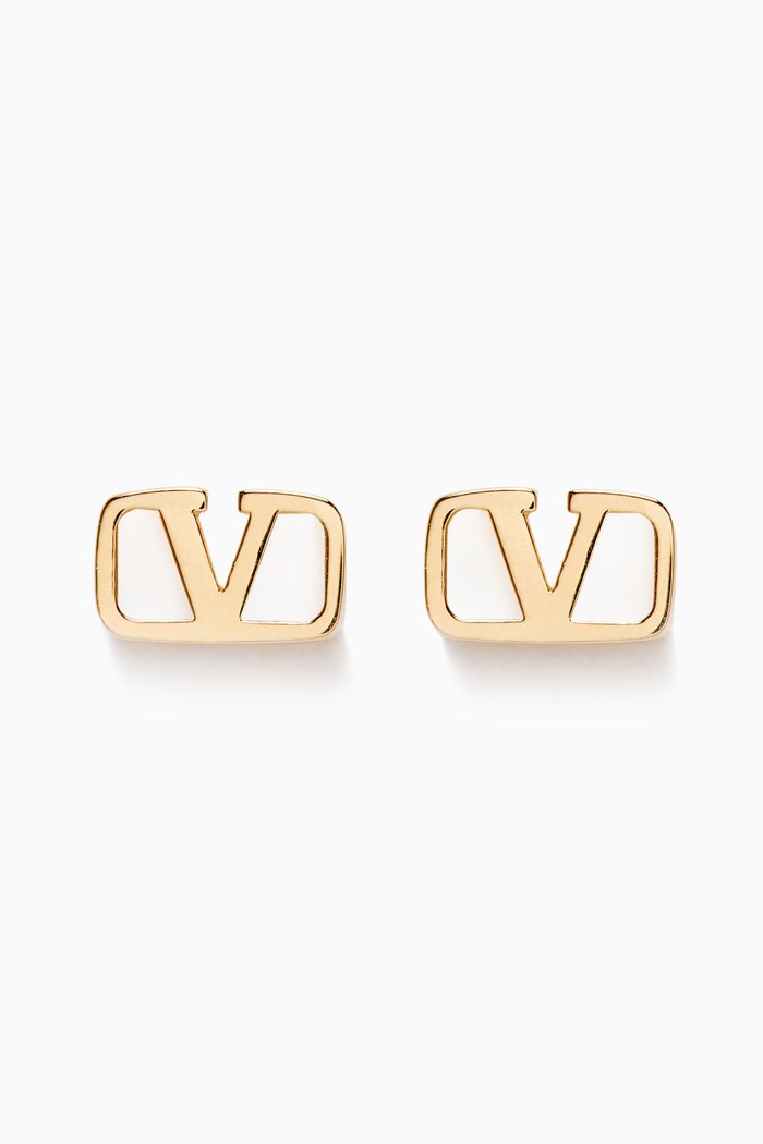 

Valentino Garavani VLOGO Earrings in Metal, Gold