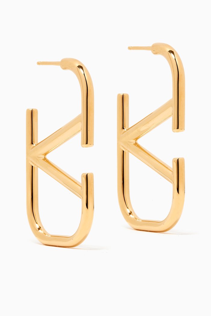 

Valentino Garavani VLOGO Earrings in Metal, Gold
