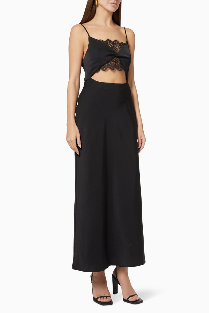 

Valerie Midi Dress, Black