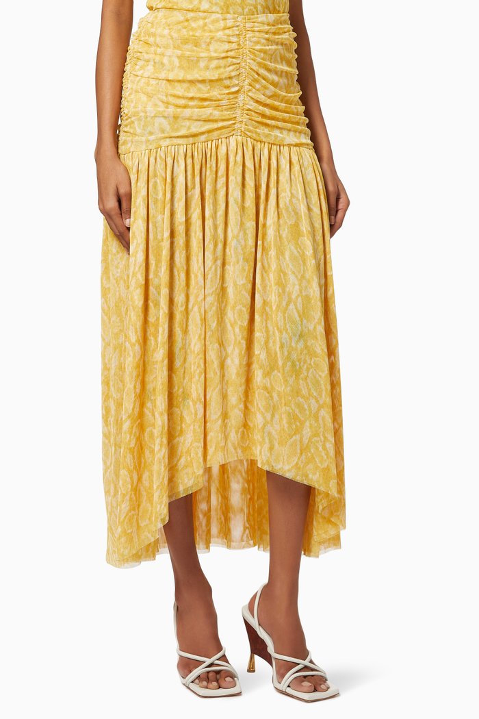 

Dalida Ruched Skirt, Yellow