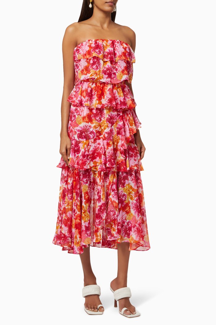 

Luciana Dress in Chiffon, Multicolour