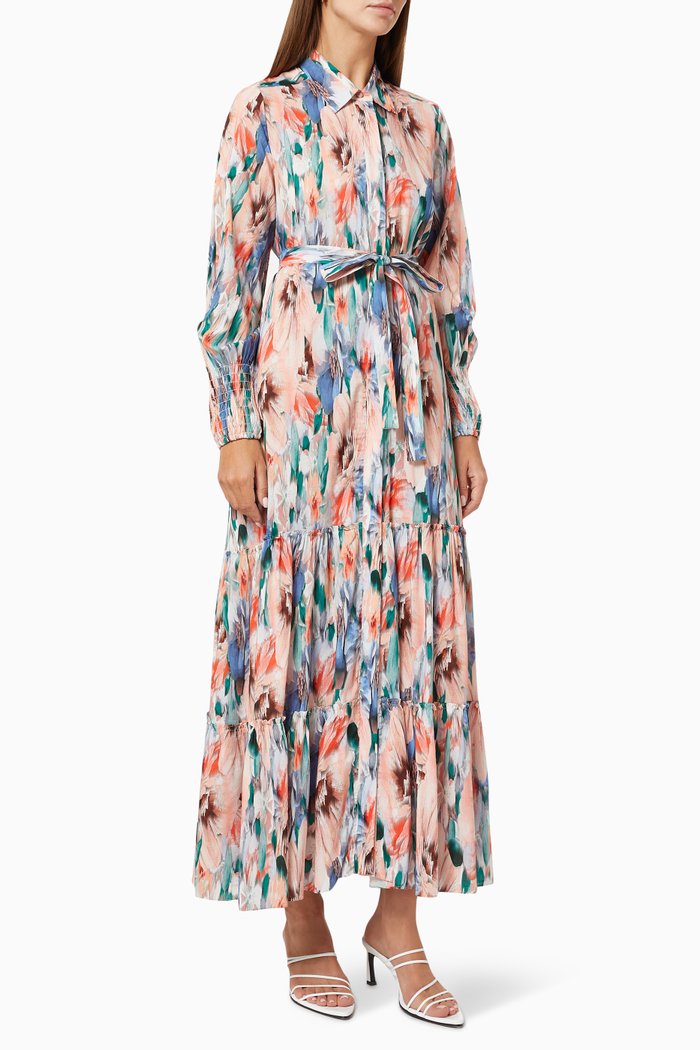 

Esmée Dress in Cotton Blend, Multicolour