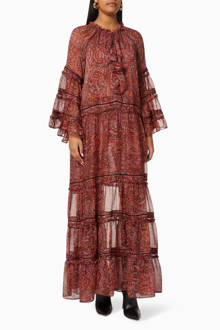 

Genevieve Dress in Chiffon, Multicolour