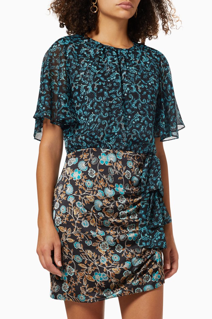 

Talia Dress in Chiffon, Blue