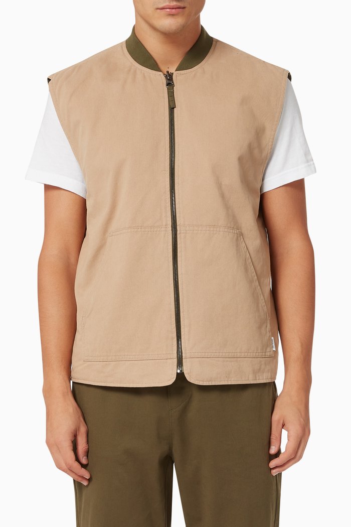 

Magnes Life Reversible Vest in Cotton, Neutral
