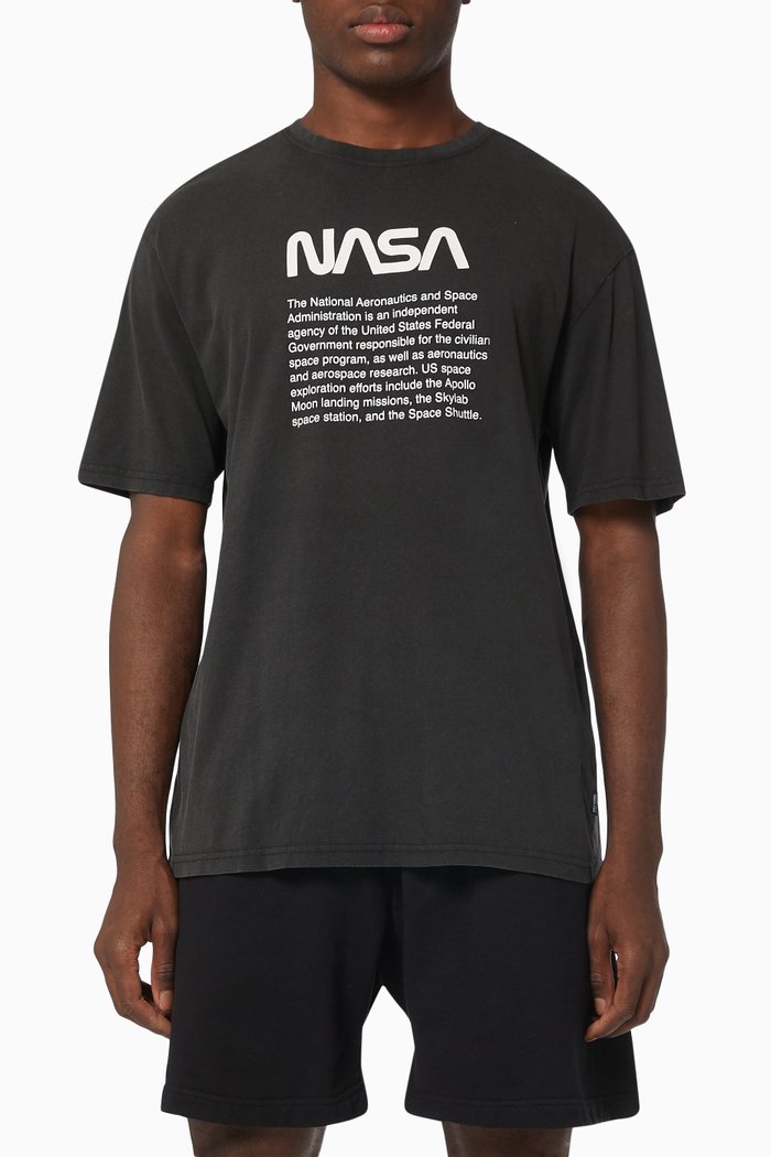 

NASA Life T-shirt in Organic Cotton, Black