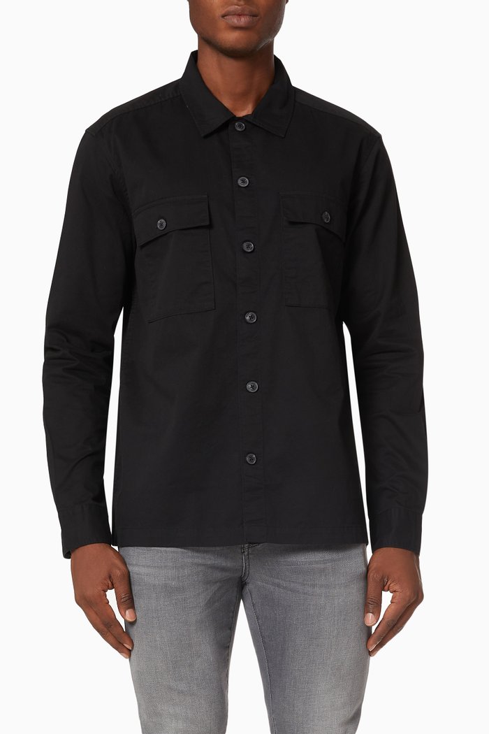 

Nicklas Life Oversized Shirt in Twill, Black