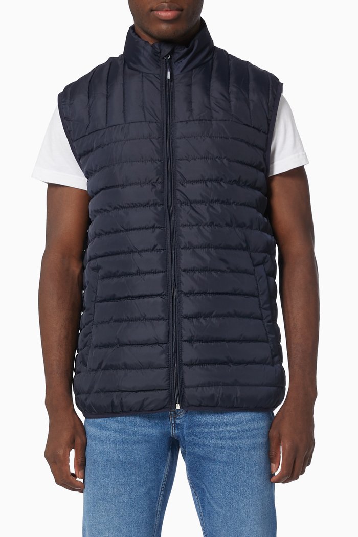 

Paul Quilted Waistcoat, Blue